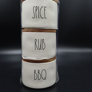 Rae Dunn Spice - Rub- Bbq Canisters